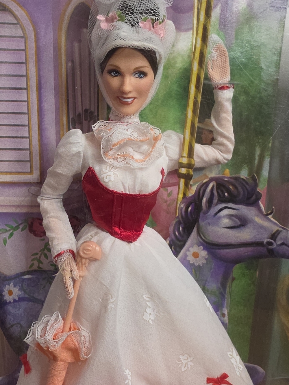 2007 Disney Mary Poppins & Bert Pink Label BARBIE Collectible Dolls - Picture 3 of 9